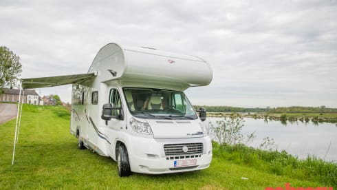 Fully furnished alcove motorhome