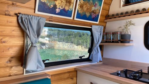 Comfortable off-grid camper for the nature lover