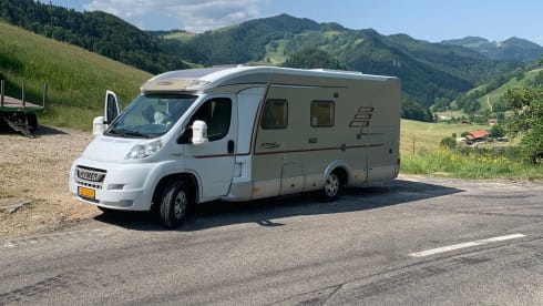 Ons gezellige huisje op wielen  – 3p Hymer semi-integrated from 2008