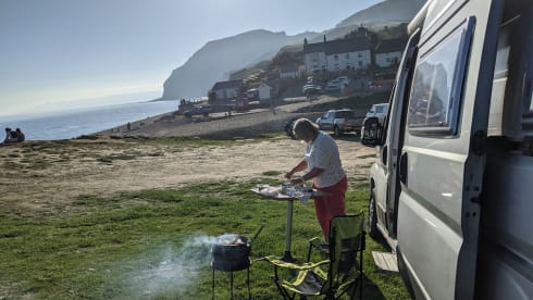 Roddy –  Roddy, our 2 berth well appointed camper for Festivals and Touring