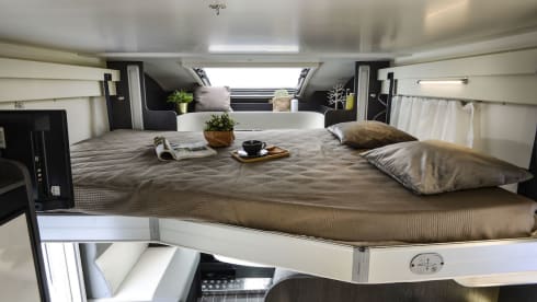 April – Rollerteam Zefiro 685. 2024 luxury 4 berth motorhome. Known as ''April''.