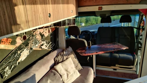 July – Unique Off-Grid Bus Camper - Luxurious, Spacious and Fully Self-Sufficient!