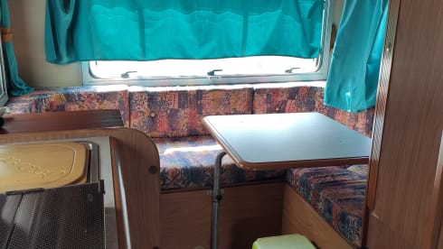 Semi integral camper
