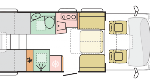. – Luxury complete Adria semi-integrated camper