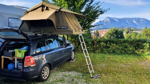 DTBD 140S roof tent + Opel Zafira