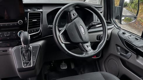 Claude – 4 Birth Ford Transit Custom 2.0 170 bhp 6 Speed Auto Limited.