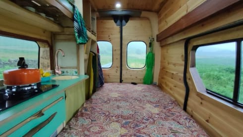 Little Nics  – 2 Berth Solar powered cozy campervan with awning 