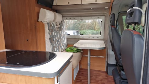 Max – 2/3 berth Fiat Ducato 2010 self contained with H&C water, shower and WC