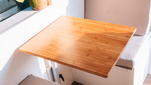 Luxurious campervan with stylish interior