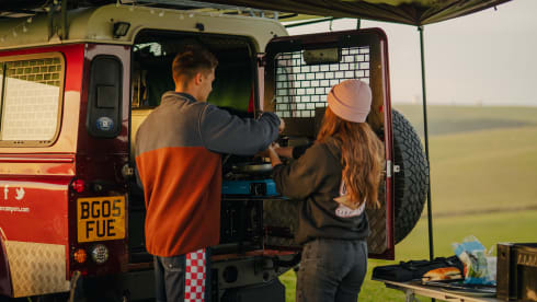 Cherry Belle – Land Rover Camper for Family Adventure