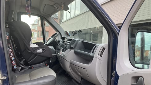 Blauwe schevie – Campervan