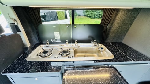 4 berth Volkswagen Transporter campervan from 2020