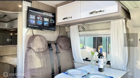 Luxury Pössl bus camper 640 with length beds