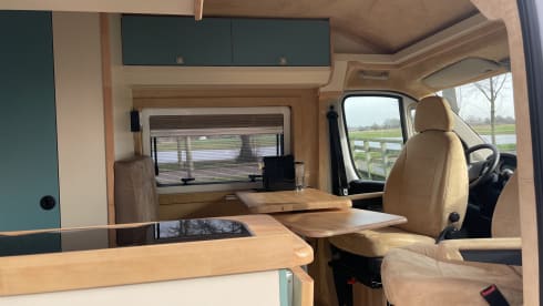 Modern, compact Off Grid Campervan Fiat Ducato (self-built) 