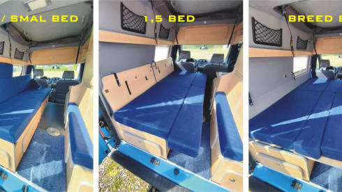 Blue Zone – 2-seater Ford Connect campervan from 2009