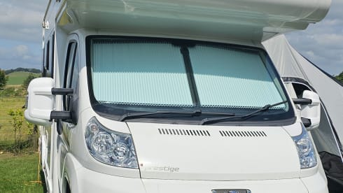 Elddis Prestige Motorhome 4 Berth Overcab Bed U-Shaped Lounge