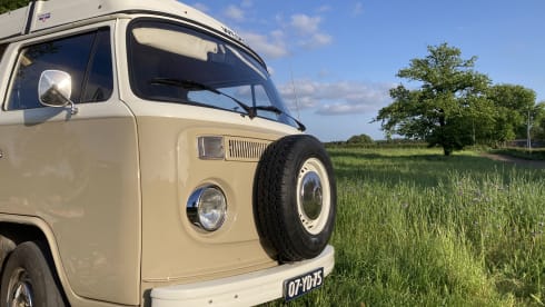 HIPPIECAMP – Retro Volkswagen camper with 4 sleeping places