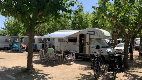 Hymer – Nice Hymer (alcove) camper with air conditioning and cruise control