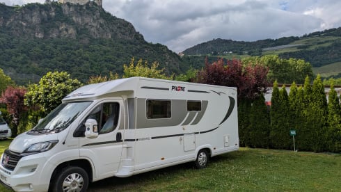 Fully off grid 4 berth Pilote semi-integrated motorhome from 2019