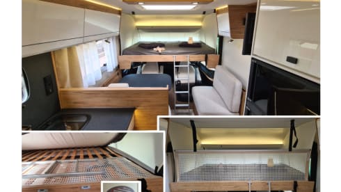 Schiff – Fully equipped luxury vehicle for up to 4 people, permitted total weight 4.4t