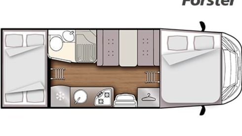 enjoycamper1 – FORSTER A699 DVB ALKOVEN 6 PERSONEN IDEAL FÜR FAMILIEN