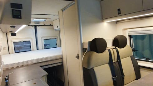 Westfalia Luxury Adventure Bus Camper with Bus Biker