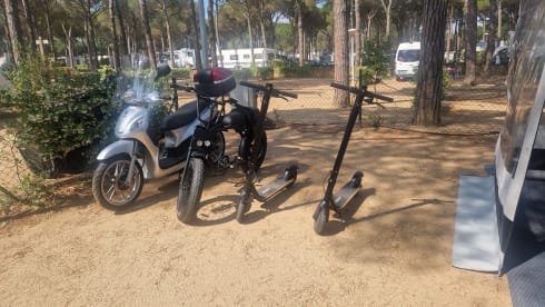 FORSTER 738 EB, 4 persons, garage and scooter included