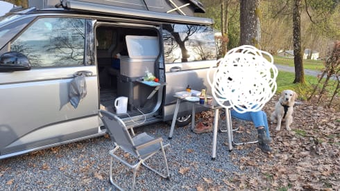 Flo's Cabin. – 4p Volkswagen bus uit 2026