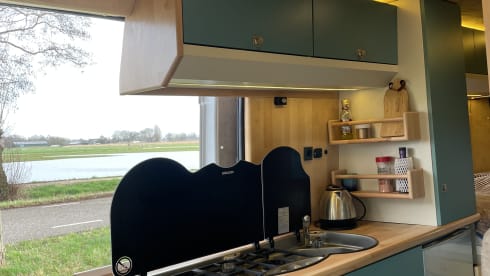 Modern, compact Off Grid Campervan Fiat Ducato (self-built) 