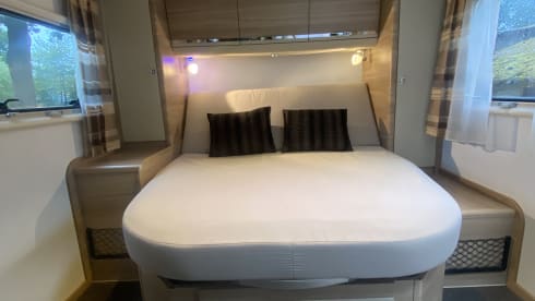 4 person modern and spacious, well-equipped camper.