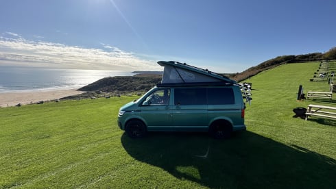 Lillibet – Adventure Ready – Stunning Bayleaf Green VW T6.1, 4 Berth – Pets Welcome