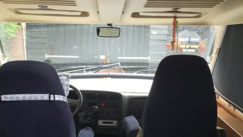 Hymer camper for 2 or 3 people for rent.