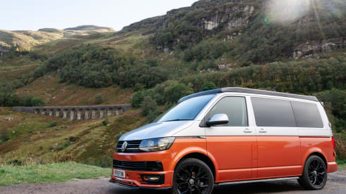 Glen Roamer – 4 berth Volkswagen T6 Campervan Rental Perthshire Scotland