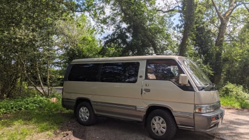 The Golden Ticket – *UNIQUE* Nissan Homy modern retro campervan for the simple life