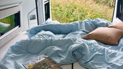 Camp Adventure –  Adria Twin mit zwei Einzelbetten und komplett ausgestattet
