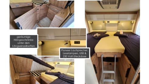 Schiff – Fully equipped luxury vehicle for up to 4 people, permitted total weight 4.4t