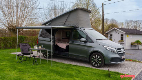 The freedom of camping, the luxury of a hotel room