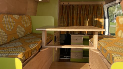Unique, off-grid Ford Transit for two people
