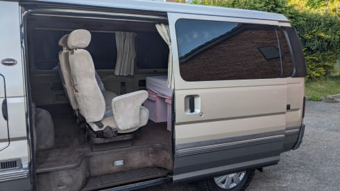 The Golden Ticket – *UNIQUE* Nissan Homy modern retro campervan for the simple life