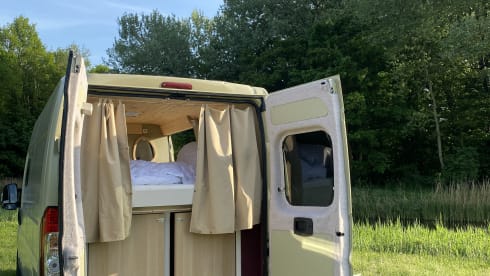 Camper Moos – Atmospheric, completely off-grid self-build camper van 