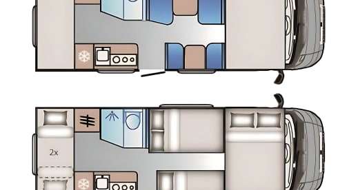 7-Bett-Adria-Mobil-Nische ab 2021