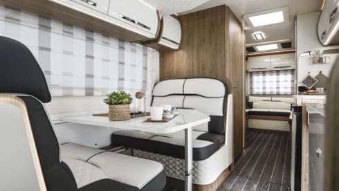 2026 Roller Team 747 – 6 Berth/Belts. Rear lounge 