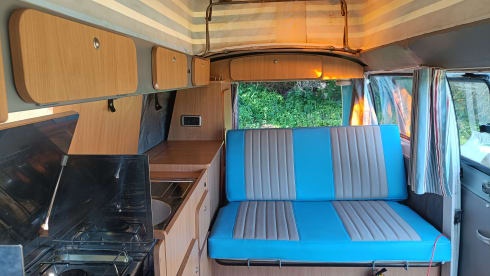 Roddy  – R – Volkswagen-Bus mit 2 Schlafplätzen von 1972 – frühe Abholung/späte Abgabe