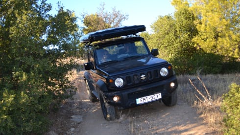 Jimny Black - Greece – Camper Jimny - Make memories - Explore your adventure