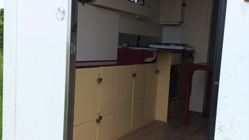 For rent a modern Renault Master camper from 2014. lots of comfort