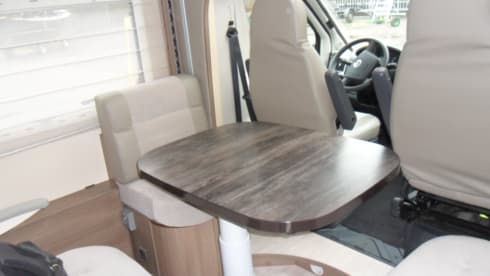 Beautiful luxury family camper Challenger Prium XG with powerful engine