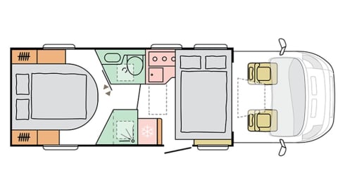 Luxury 4-person Adria Automatic