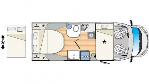 Roman – 4 berth 2019  Rimor Motorhome with Fixed Island Bed