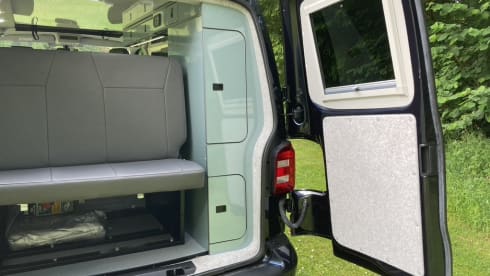 Ruthern –  VW T6  beautifully converted by Ecowagon.  Pitch available