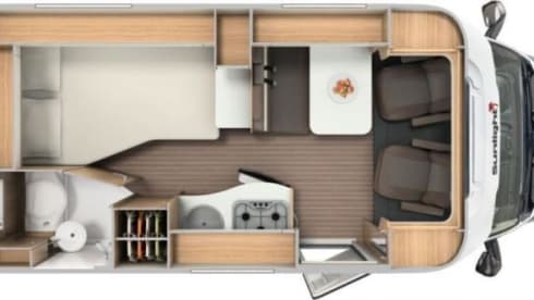 H- type – Compact camper with automatic transmission, luxury camper with all the trimmings